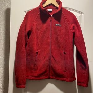 Beautiful Red Columbia Fleece Jacket